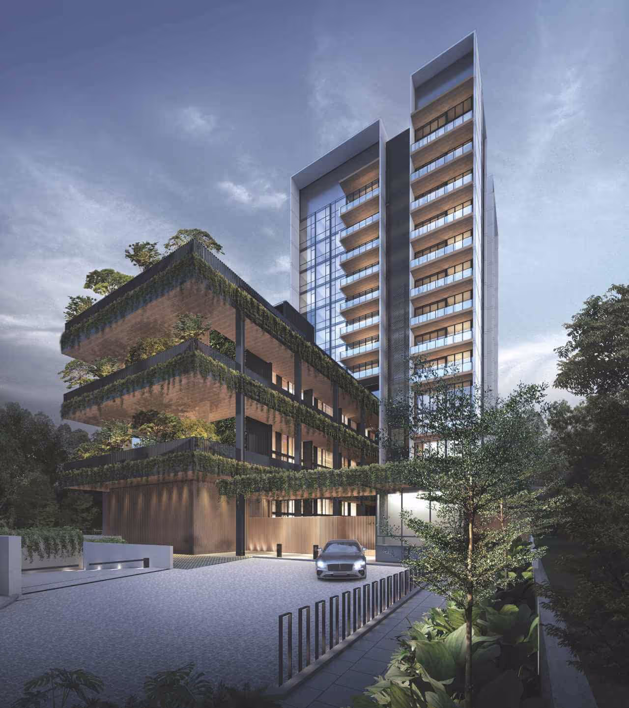 Project Rendering of Sloane Residences in Balmoral Road, Singapore