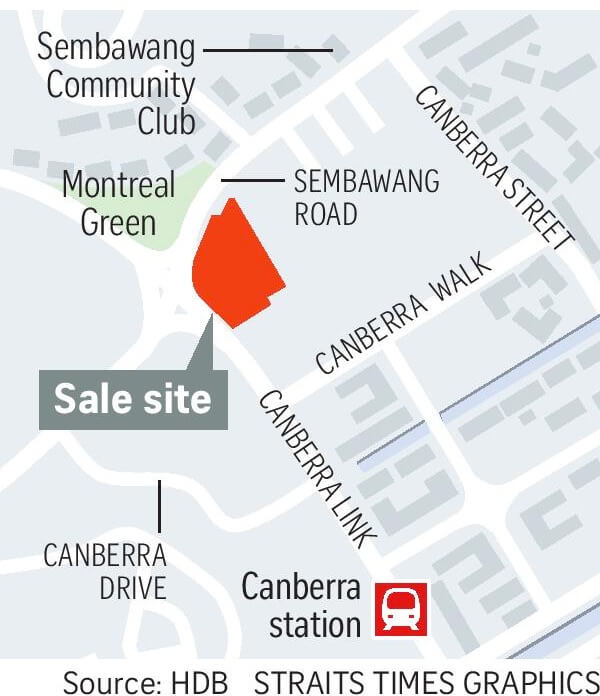 HDB Site Map Location for Provence Residence EC