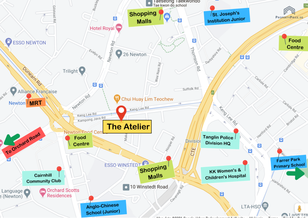 The Atelier Surrounding Amenities