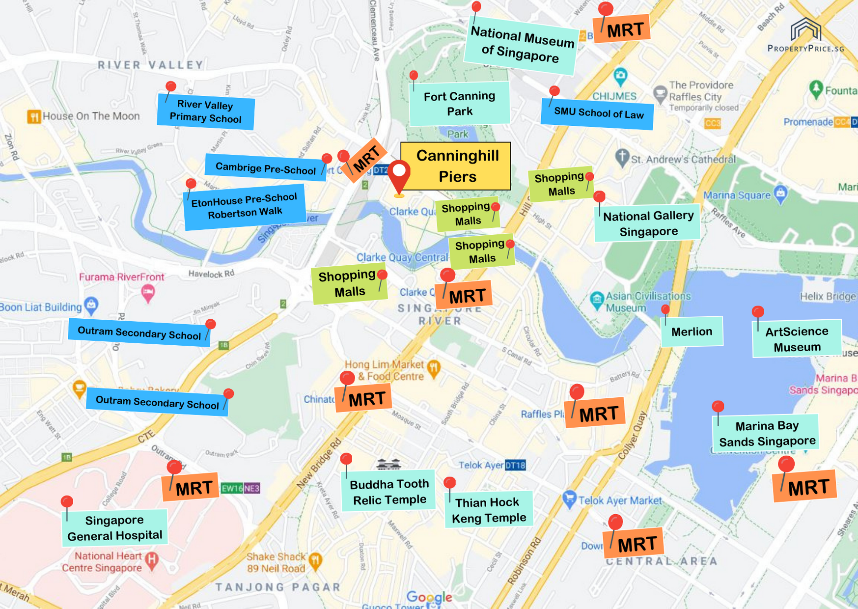 Canninghill Piers Location