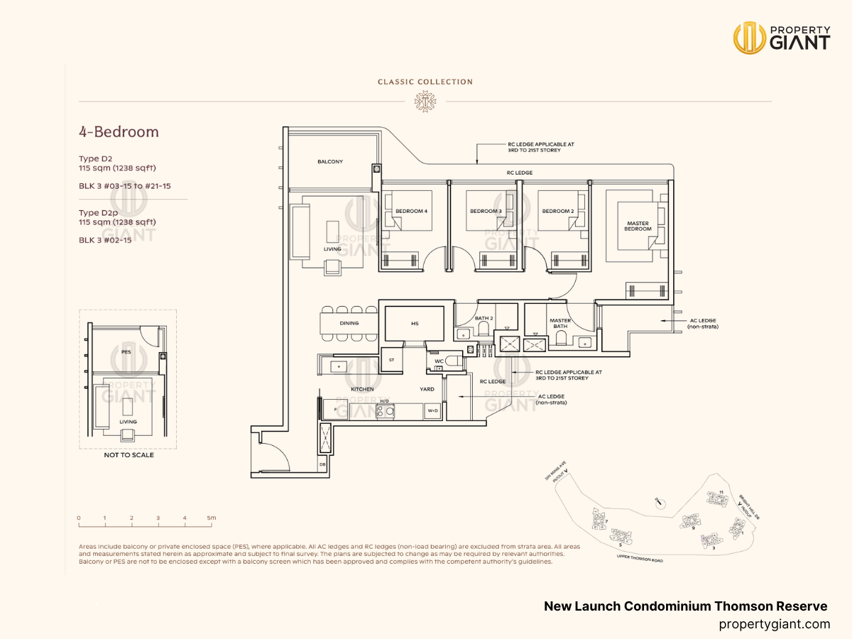thomson reserve new launch condominium 4 bedroom floorplans type D2