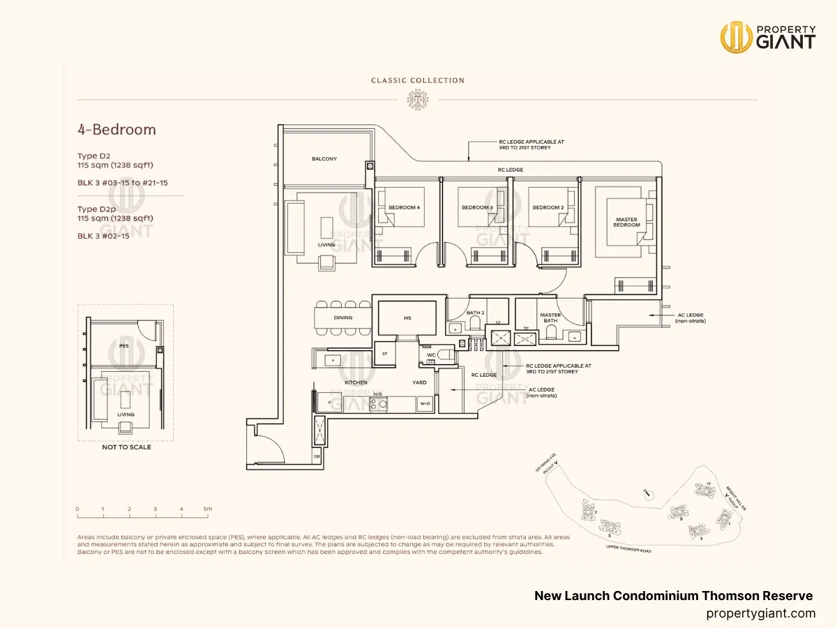 thomson reserve new launch condominium 4 bedroom floorplans type D2