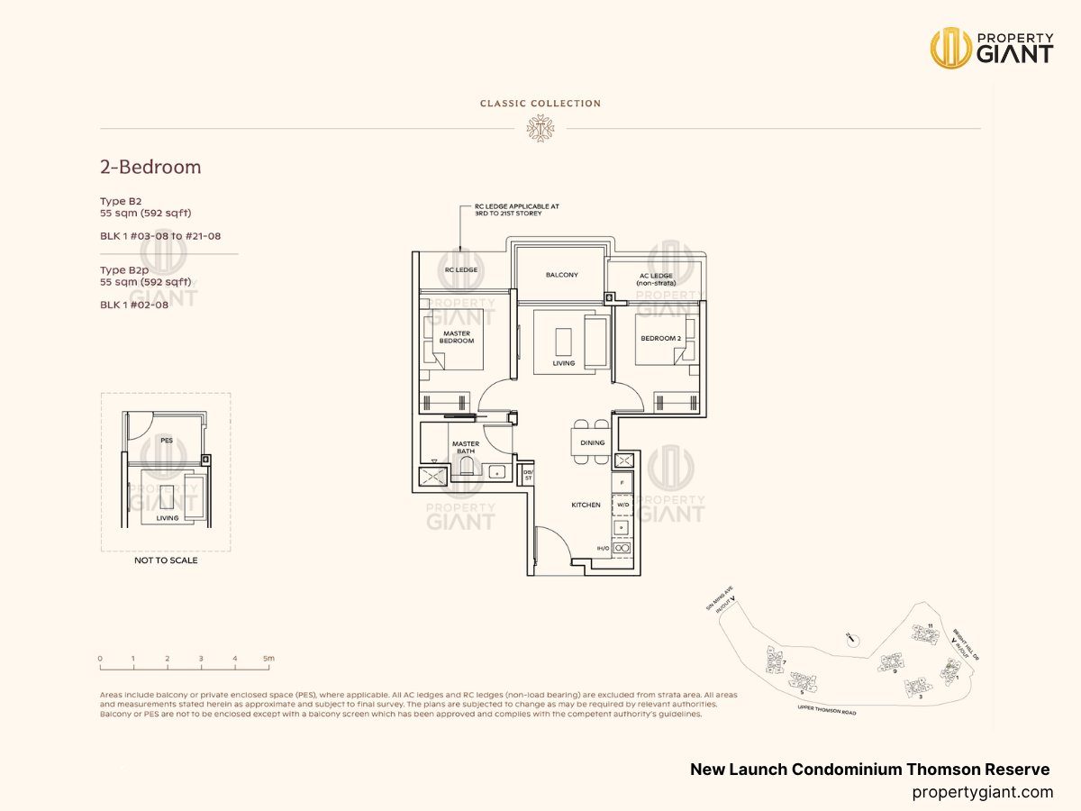 thomson reserve new launch condominium 2 bedroom floorplans type B2