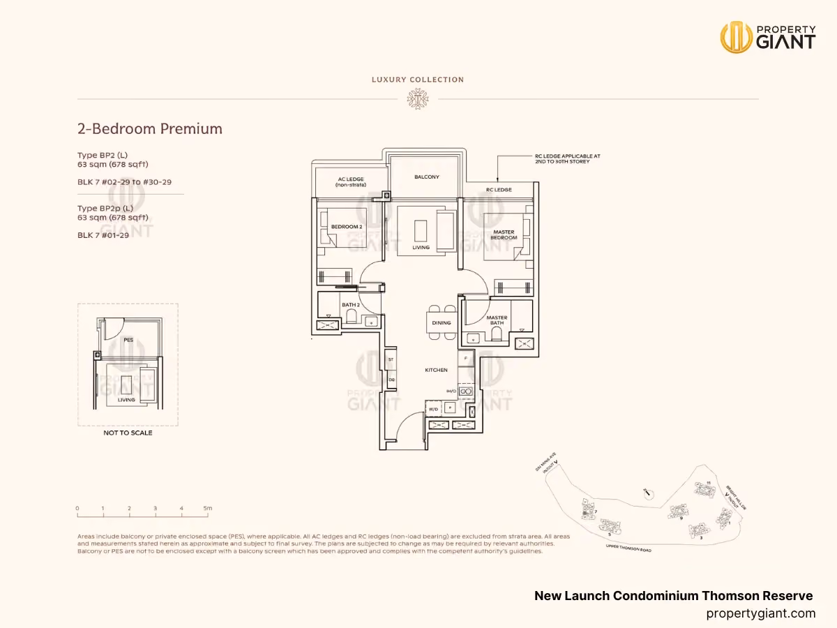 thomson reserve new launch condominium 2 bedroom premium floorplans type BP2