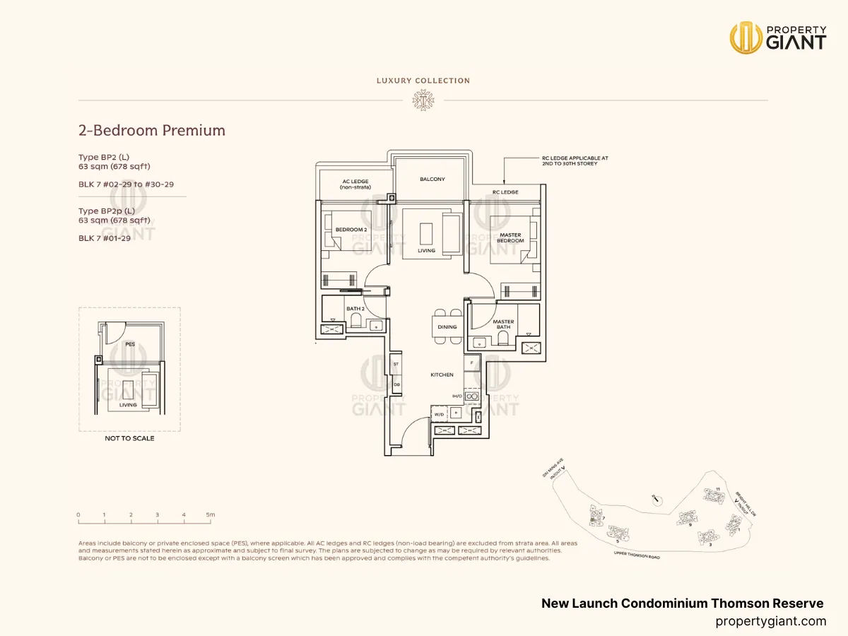thomson reserve new launch condominium 2 bedroom premium floorplans type BP2