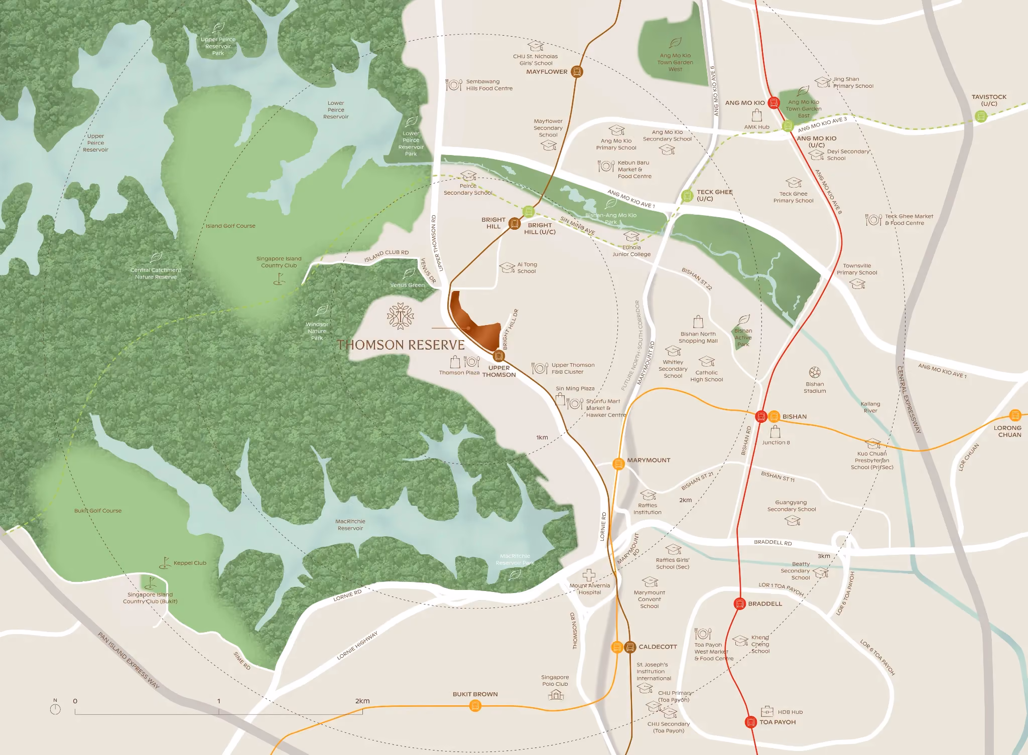 Thomson Reserve Location Map