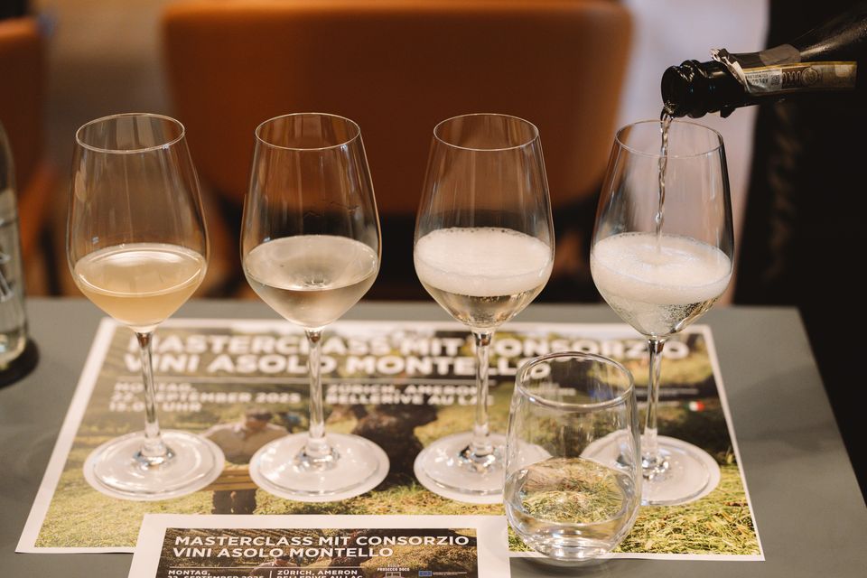 Degustazione Asolo Prosecco Superiore DOCG a Zurigo