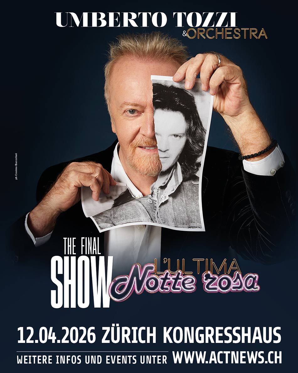 Umberto Tozzi 12 April 2026 Zurich Kongresshaus The Last Notte Rosa