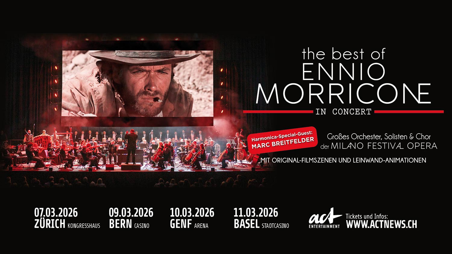 The Best of Ennio Morricone in Concert 2026: un tributo sinfonico al genio del cinema