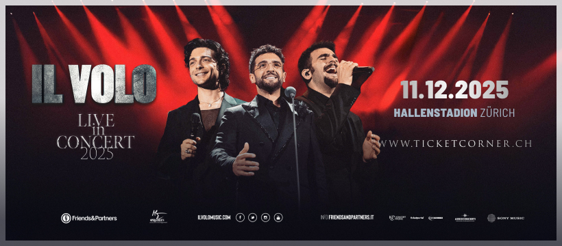 Il Volo torna a Zurigo a dicembre con un nuovo tour mondiale