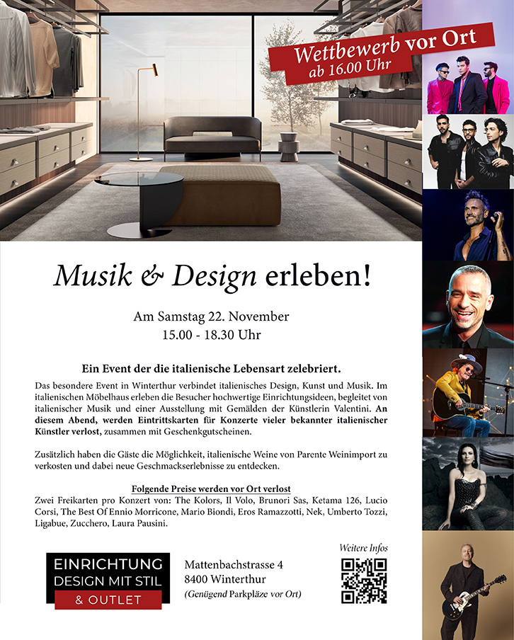 Einrichtung Design mit Stil & Outlet Winterthur