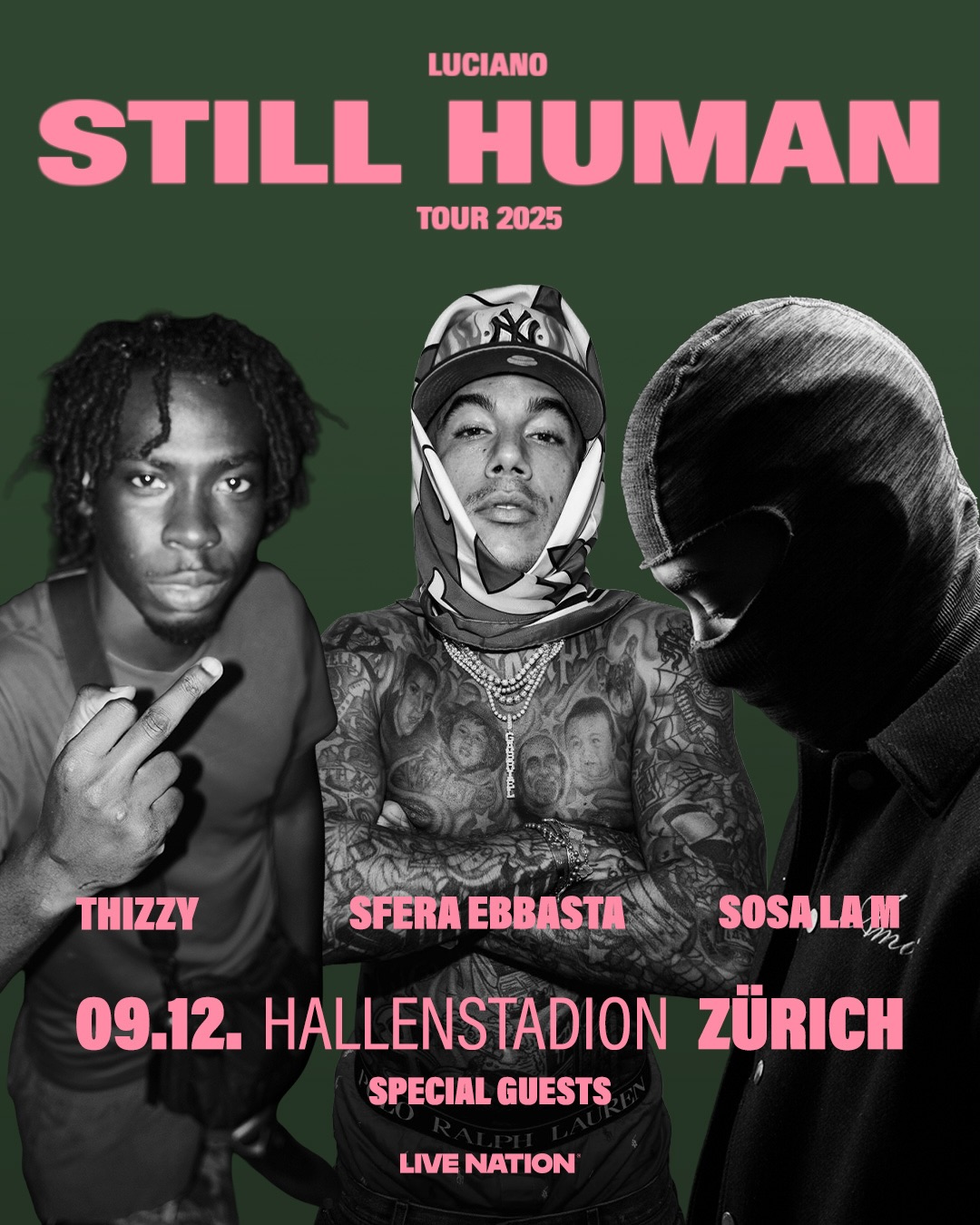 Sfera Ebbasta Luciano Zurigo Hallenstadion Vinci Biglietti