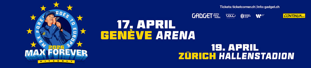 Max Pezzali 17 aprile 2026 Gnevra e 19 aprile Zurigo