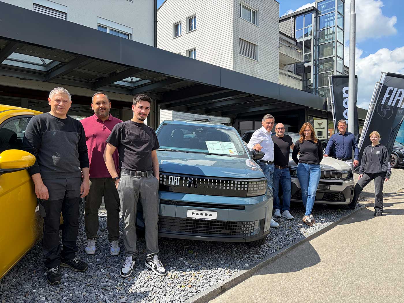 JEEP, FIAT e Abarth tornano in Argovia: il "Neue Centrum Garage" di Würenlos apre le porte ai marchi italiani