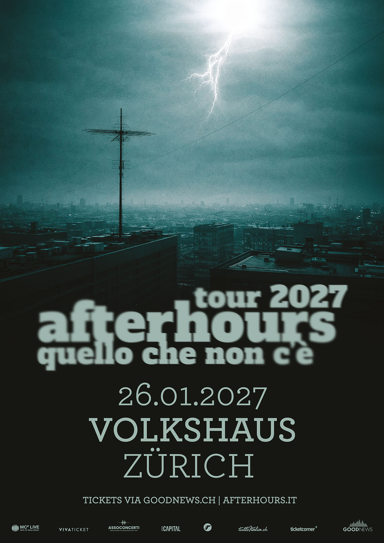 Afterhours Zurigo 26.01.2027 Volkshaus Zurigo