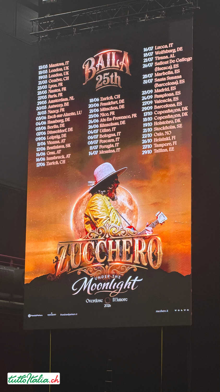 Zucchero Konzert Genf 21.05.2026 Tuttoitalia Medienpartner