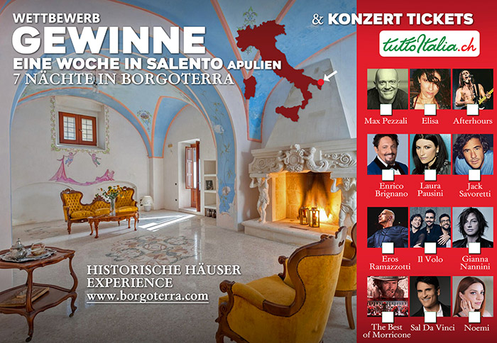 Borgoterra contest Zucchero Tuttoitalia Hallenstadion