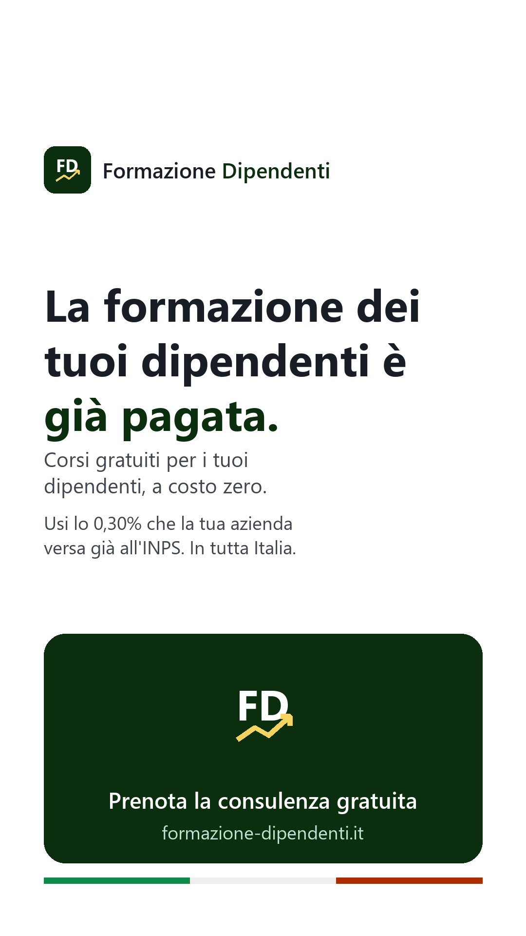 La formazione dei tuoi dipendenti è già pagata