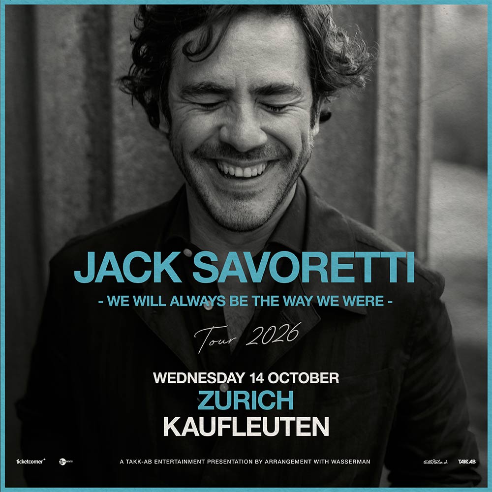 Jack Savoretti Zürich 14. Oktober 2026