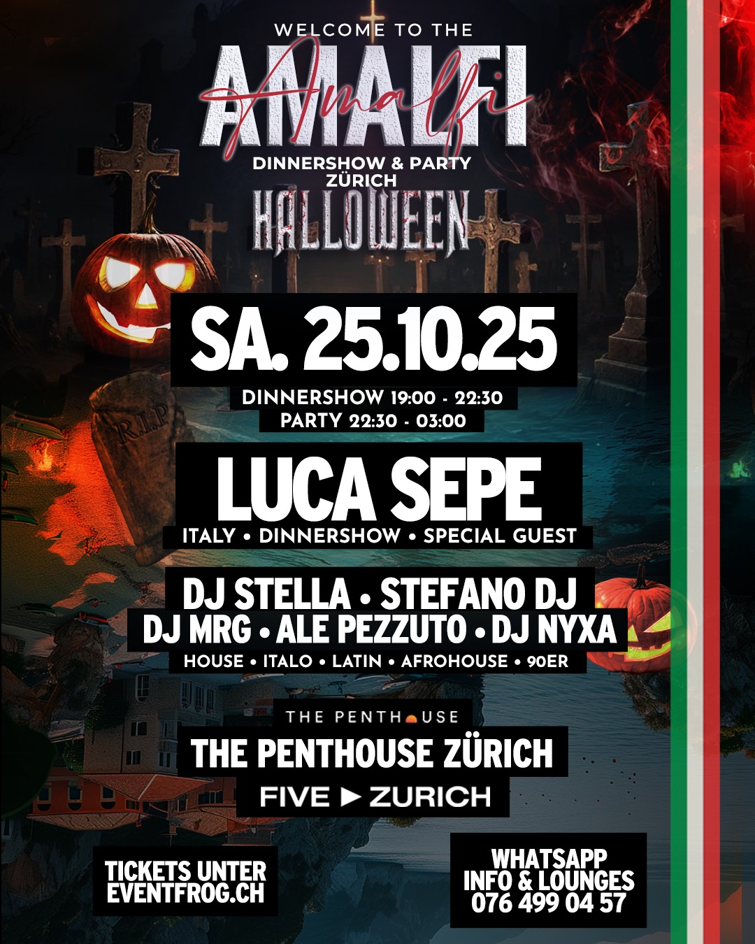 AMALFI • DINNERSHOW & PARTY • 25.10.25 • HALLOWEEN
