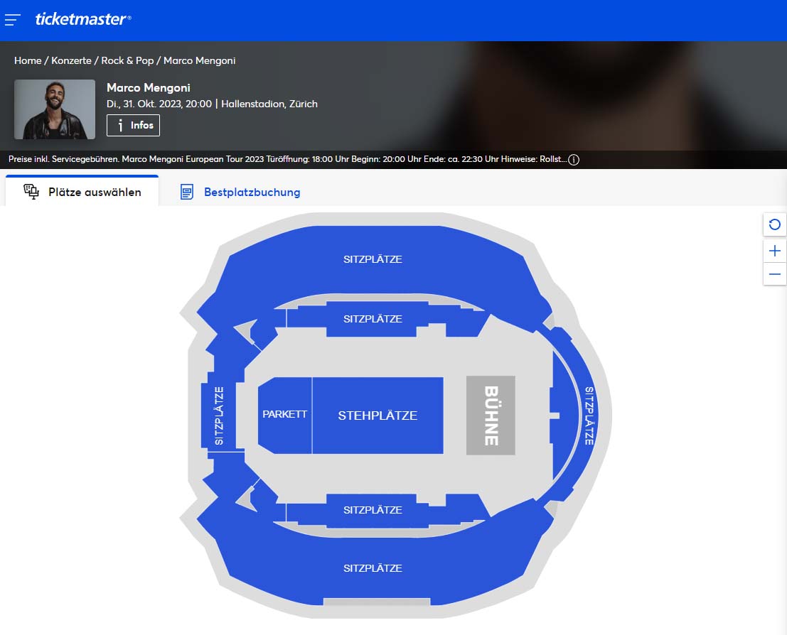 Marco Mengoni Hallenstadion Zurigo Tuttoitalia Media Partner