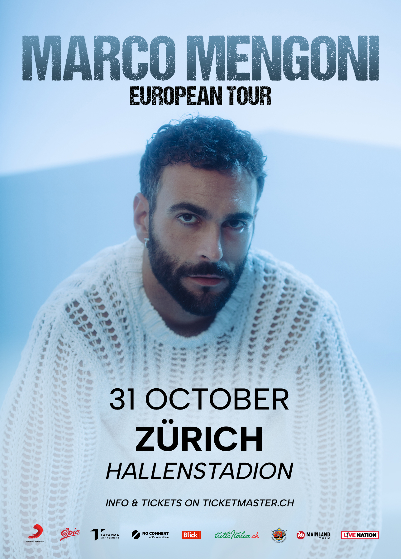 Marco Mengoni Hallenstadion Zurigo Tuttoitalia Media Partner