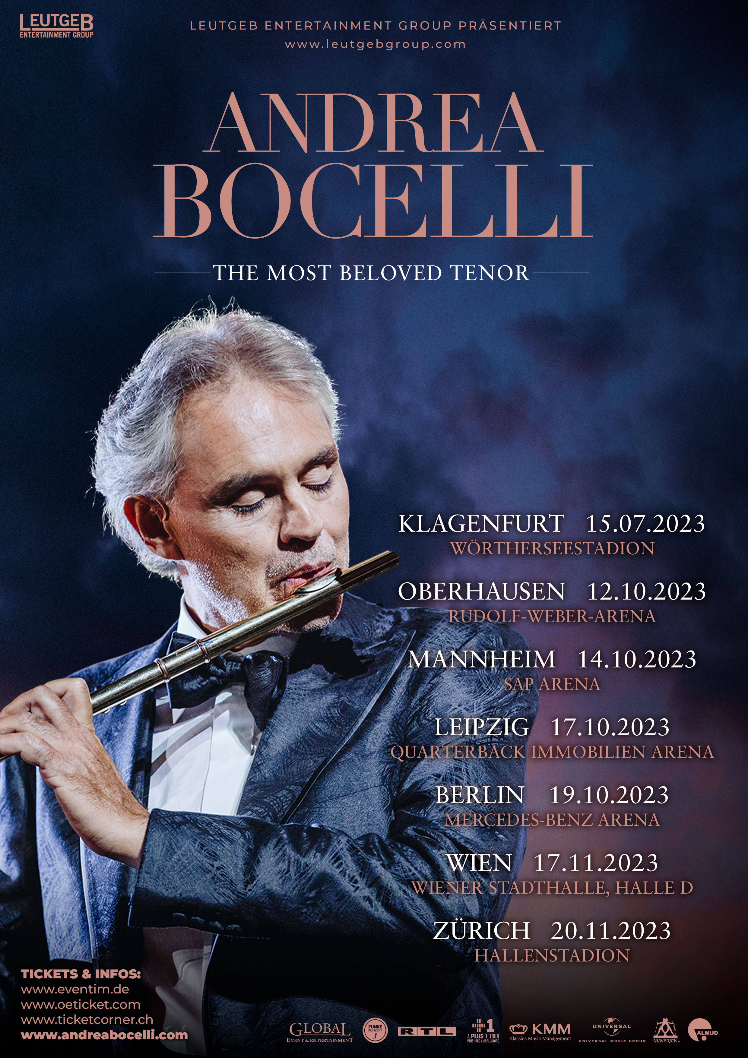 Andrea Bocelli Tour 2023