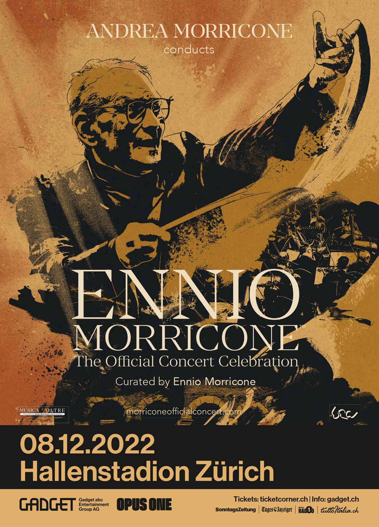 Ennio Morricone – The Official Concert Celebration 8 dicembre 2022 Hallenstadion Zurigo Tuttoitalia Media Partner