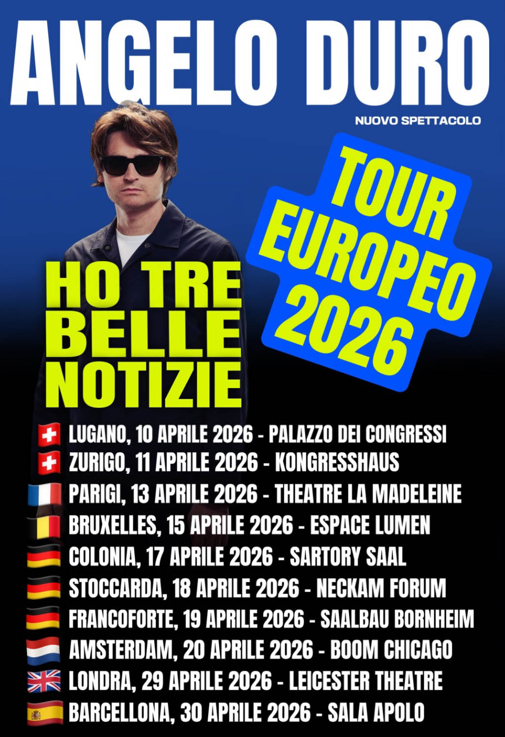 Angelo Duro Zurigo 11 aprile 2026 Konhressahaus