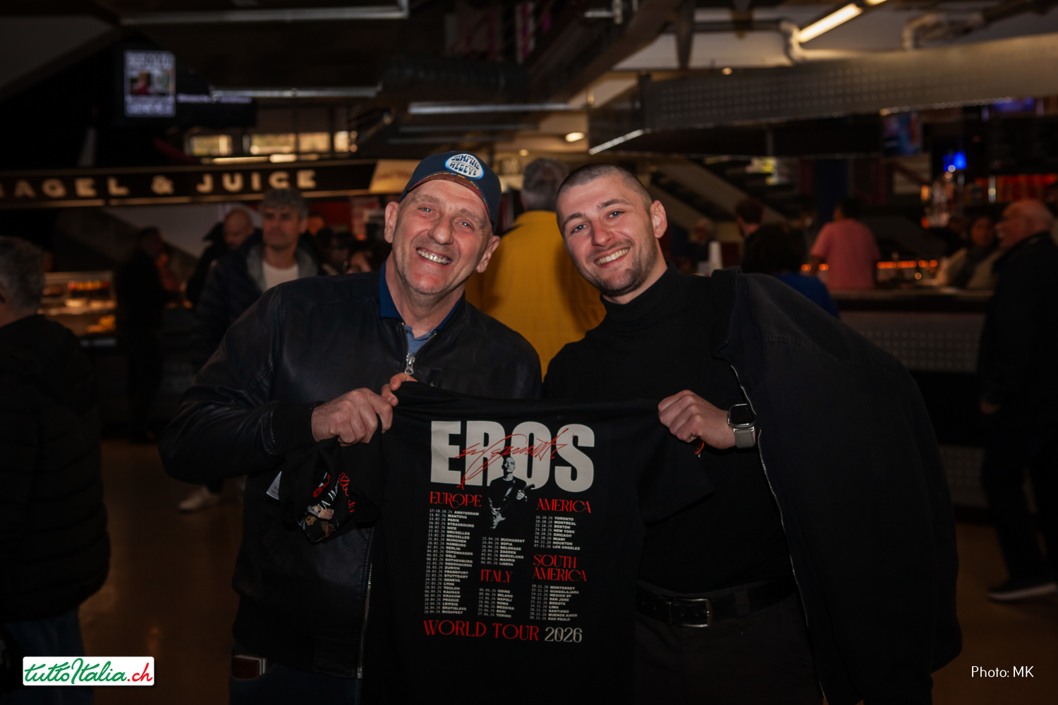 Eros Ramazzotti Ginevra 24 marzo 2026 Tuttotialia