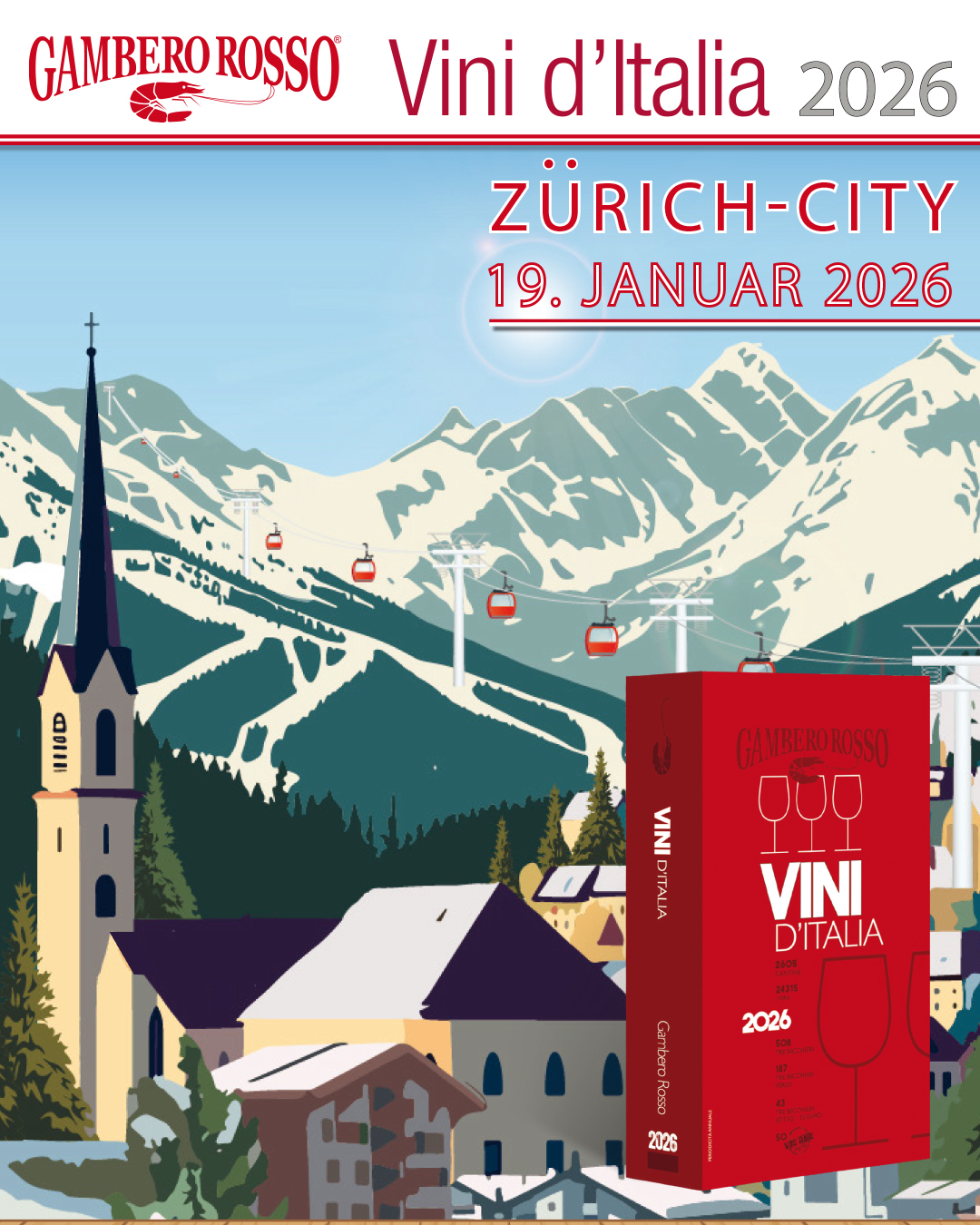 Gambero Rosso Vini d’Italia 2026 a Zurigo: Grand Tasting al Lake Side