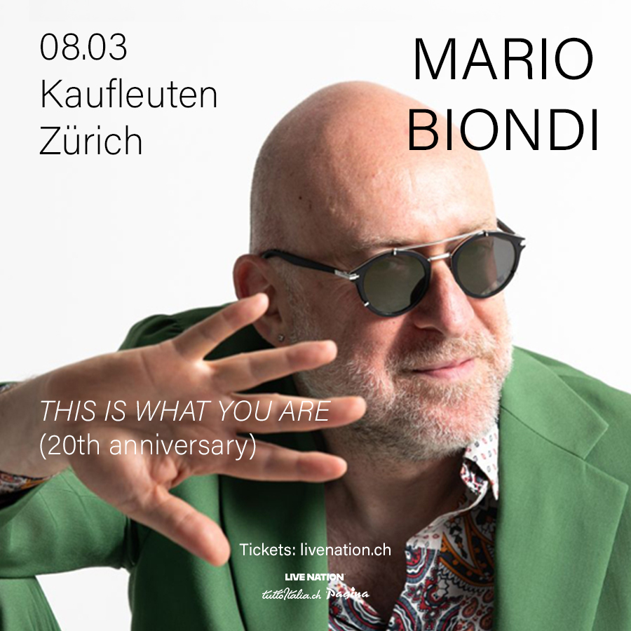 Mario Biondi Domenica 8 marzo 2026, ore 20:00 Kaufleuten, Zurigo