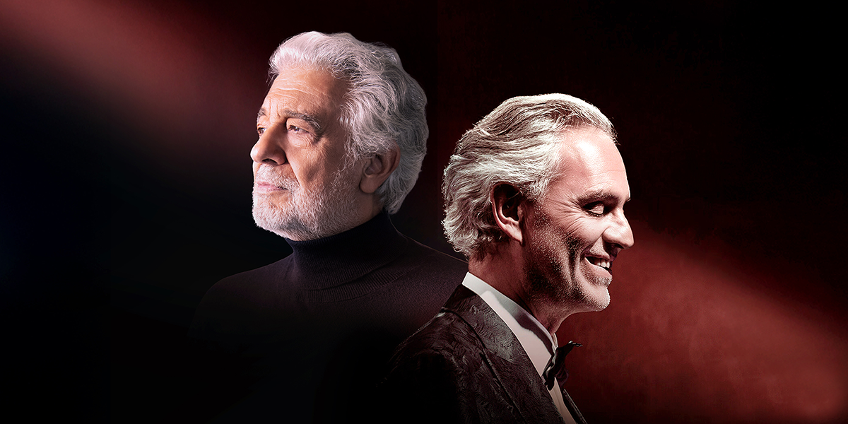 Great voices for a great evening in Geneva: Plácido Domingo and Andrea Bocelli together on stage