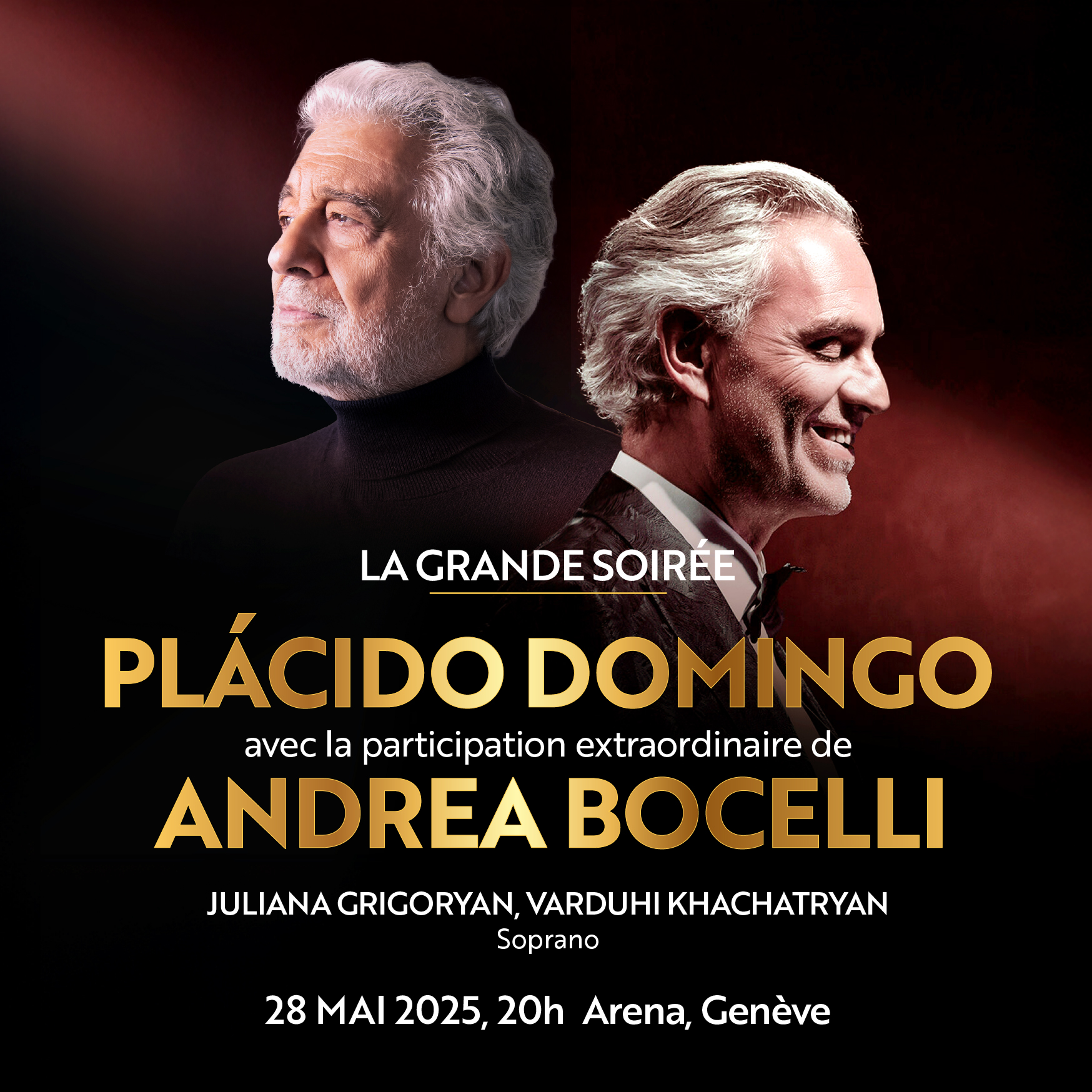  Plácido Domingo e Andrea Bocelli 28.05.2025 Arena Ginevra
