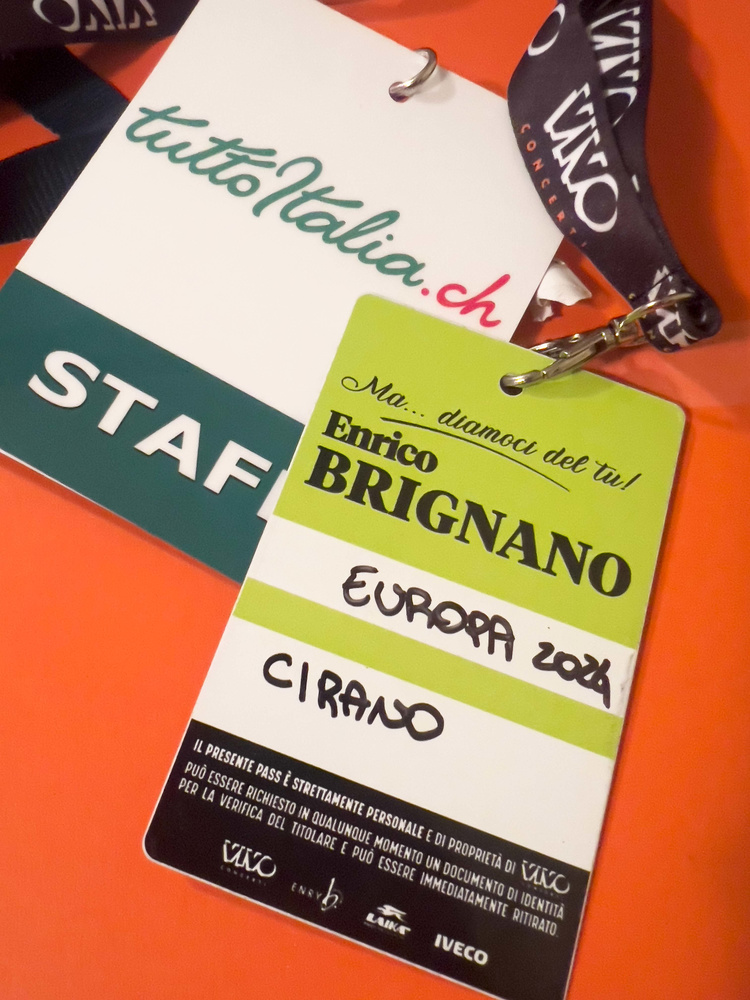 Enrico Brignano Zurigo tour Europa 2024 Tuttoitalia Media Partner