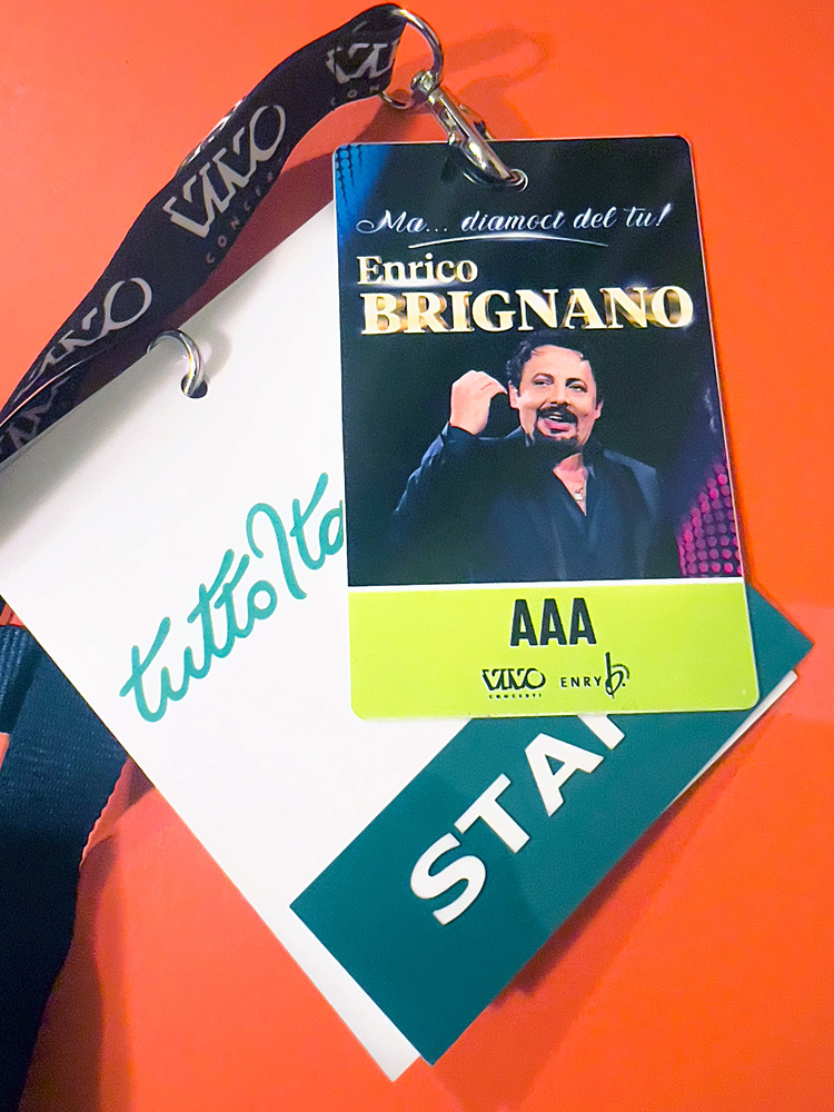 Enrico Brignano Zurigo tour Europa 2024 Tuttoitalia Media Partner