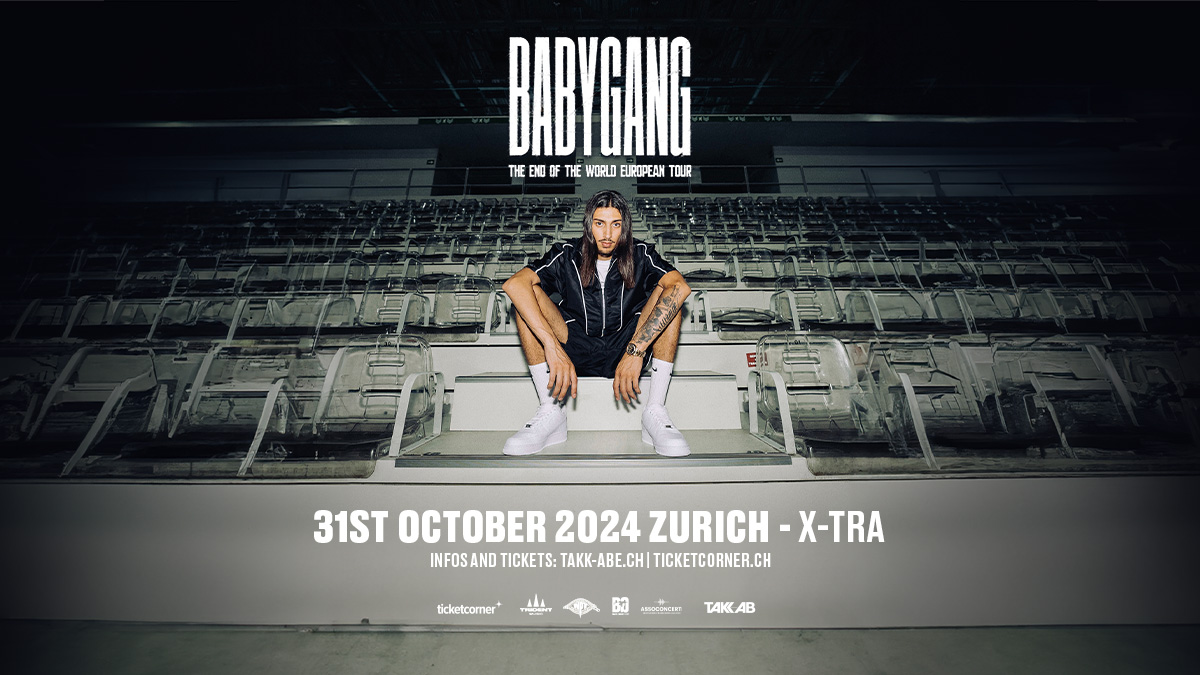 Baby Gang zum ersten Mal live im Konzert in Zürich