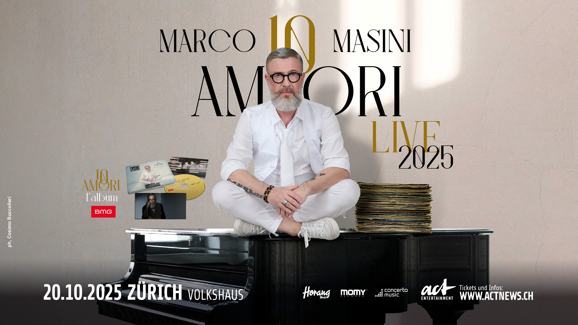 Marco Masini en concert à Zurich pour ses 60 ans