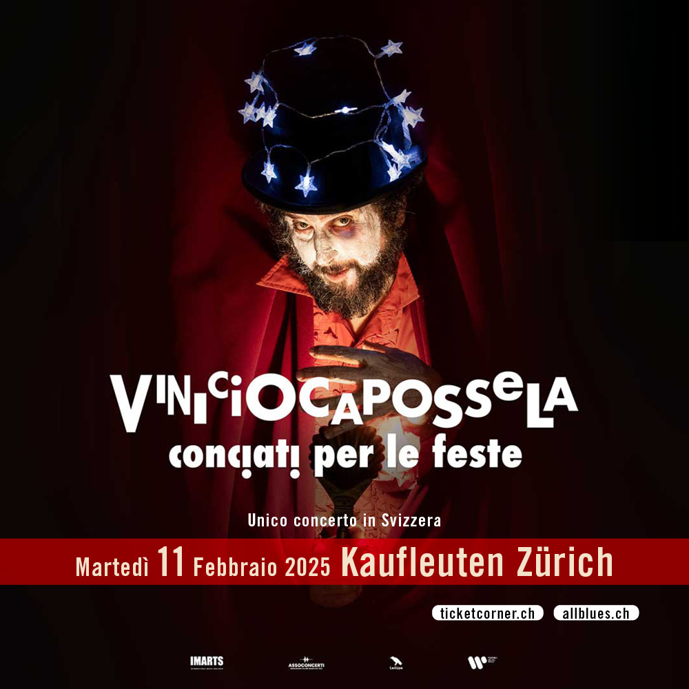 Vinicio Capossela Martedì 11 febbraiio 2025 Kaufleuten Zurigo