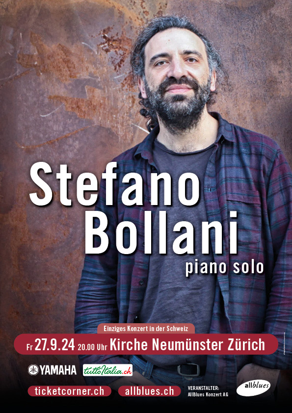 Stefano Bollani in concerto a Zurigo 27.09.2024 Kirche Neumünster Zurigo