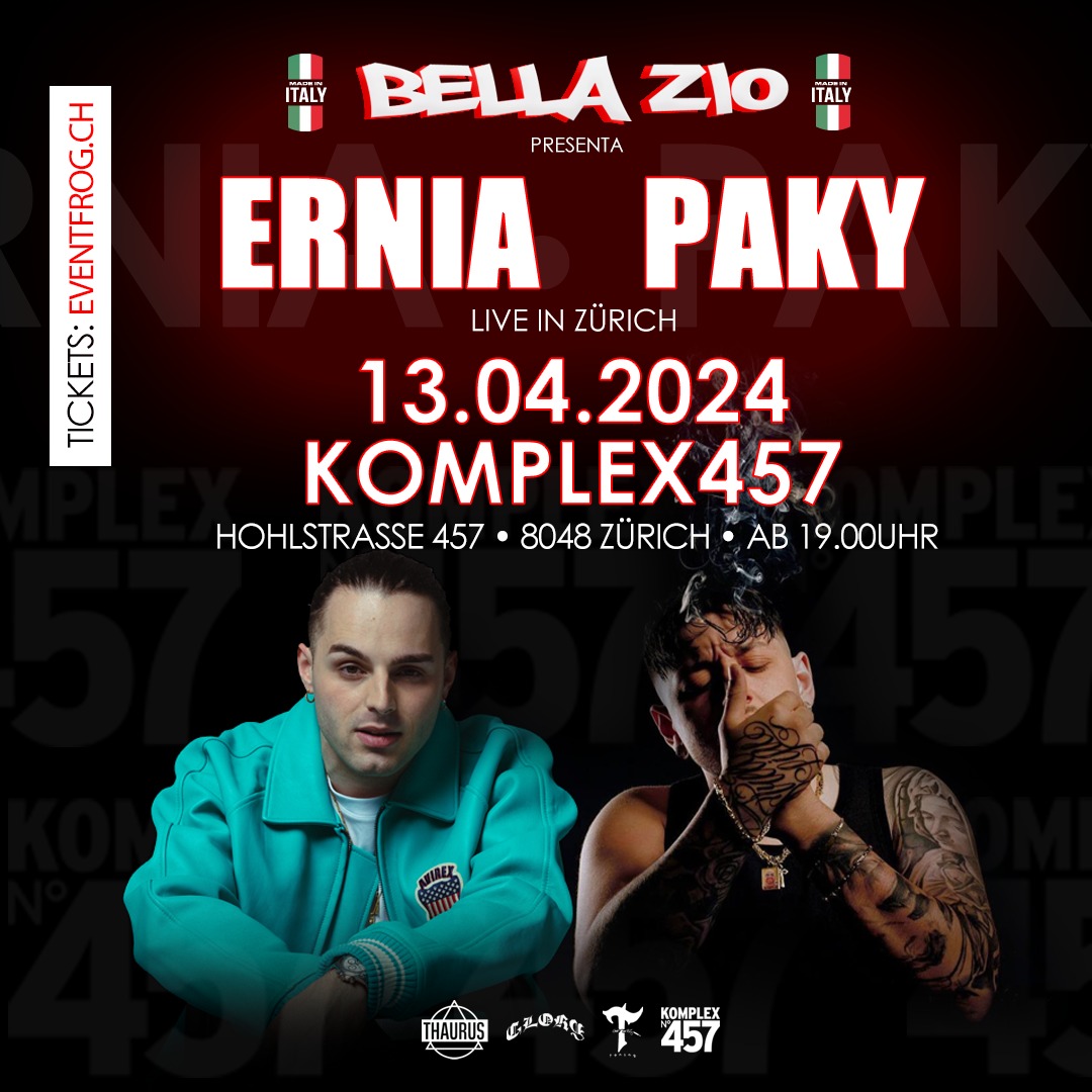 Ernia & Paky come to Zurich for the first time