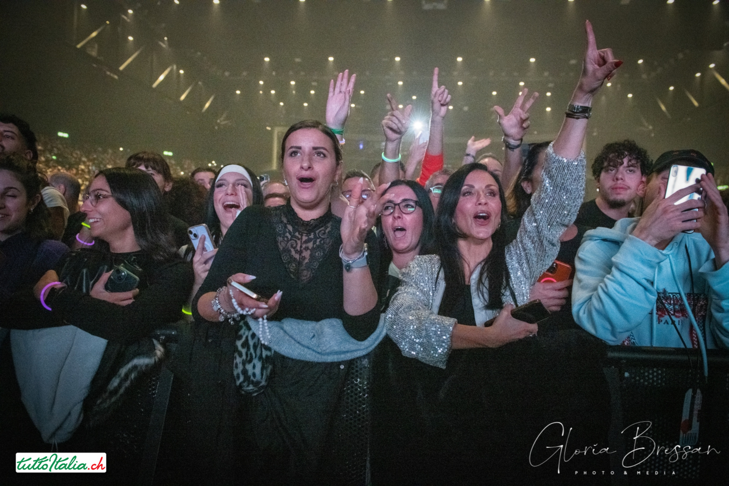 Gloria Bressan - Concerto di Marco Mengoni 31.10.2023 Hallenstadion Zurigo Tuttoitalia Media Partner