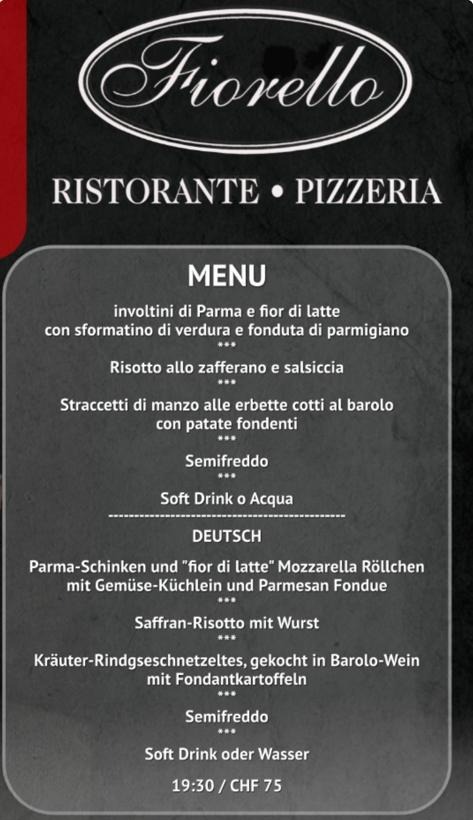 Fiorello Restaurant Erlenbach