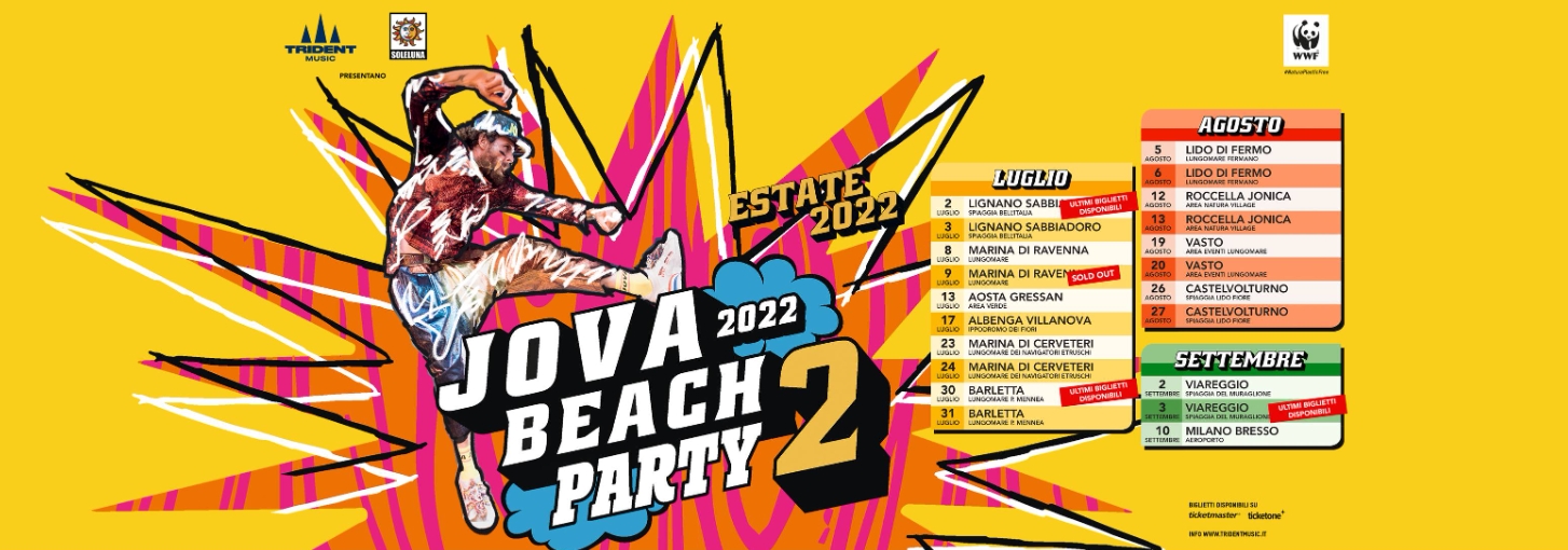 Jova Beach Party 2022: Jovanotti and his travelling festival across all of Italy
