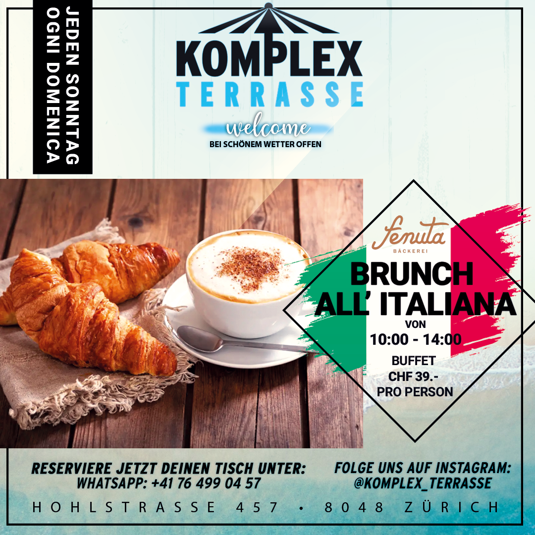 Every Sunday Italian brunch in Zurich