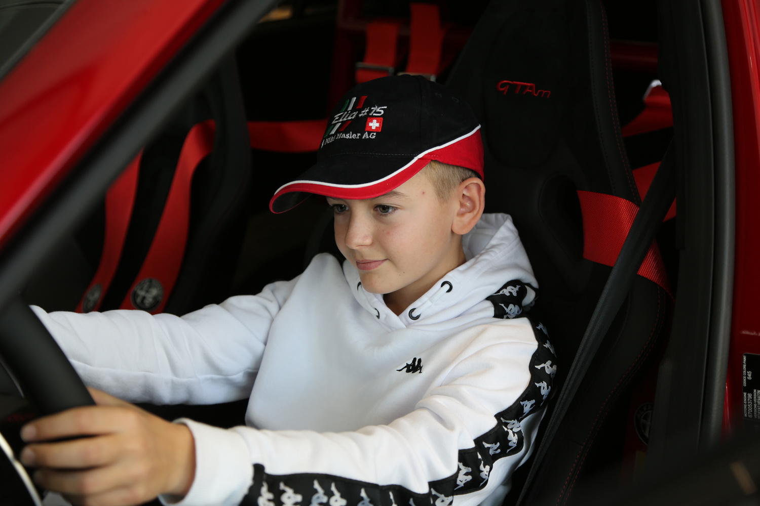 Elia Epifanio, 12 anni, vicecampione svizzero di Kart