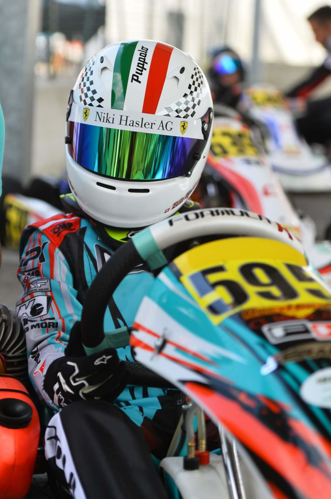 Elia Epifanio, 12 anni, vicecampione svizzero di Kart