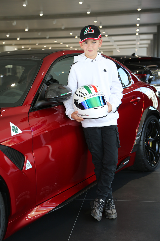 Elia Epifanio, 12 anni, vicecampione svizzero di Kart