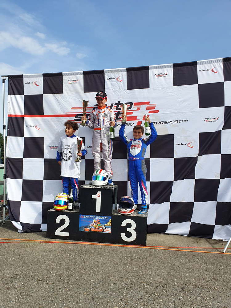 Elia Epifanio, 12 anni, vicecampione svizzero di Kart