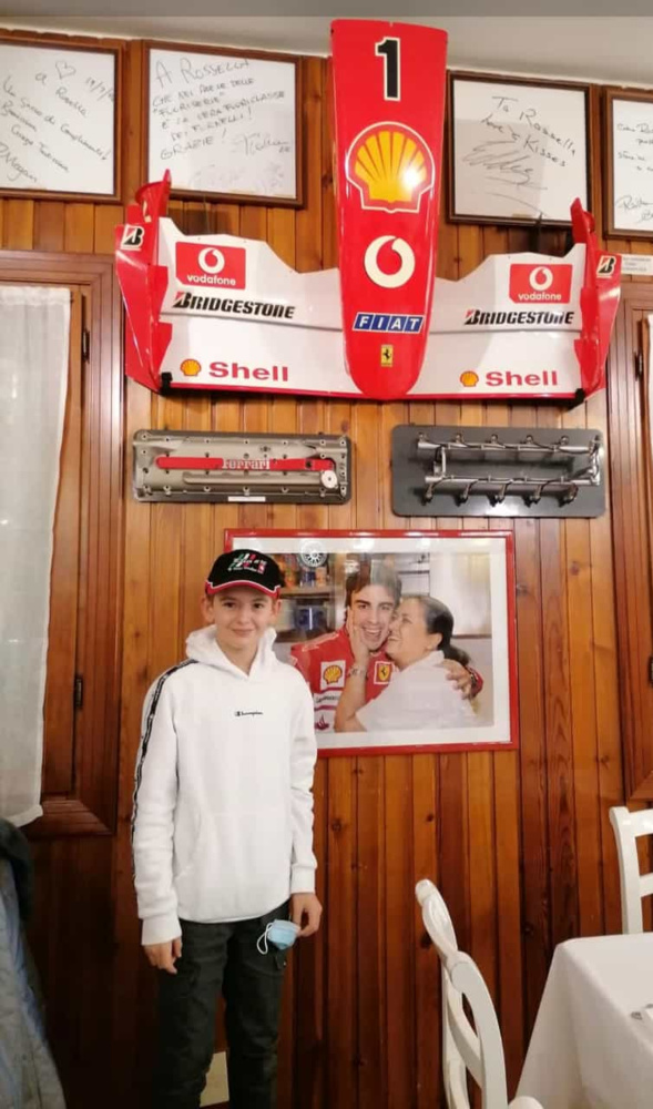 Elia Epifanio, 12 anni, vicecampione svizzero di Kart